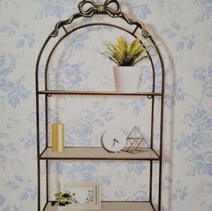 Gold Bow Metal Shelf by Vivianne Taylor Viral TikTok
